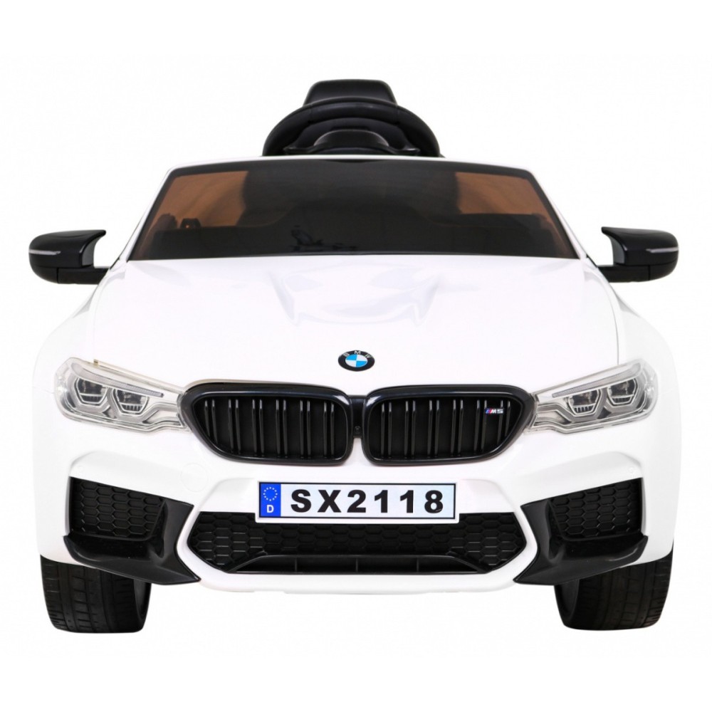 JOKO Elektrické autíčko BMW M5 24V s funkciou DRIFTU, penové kolesá, biele