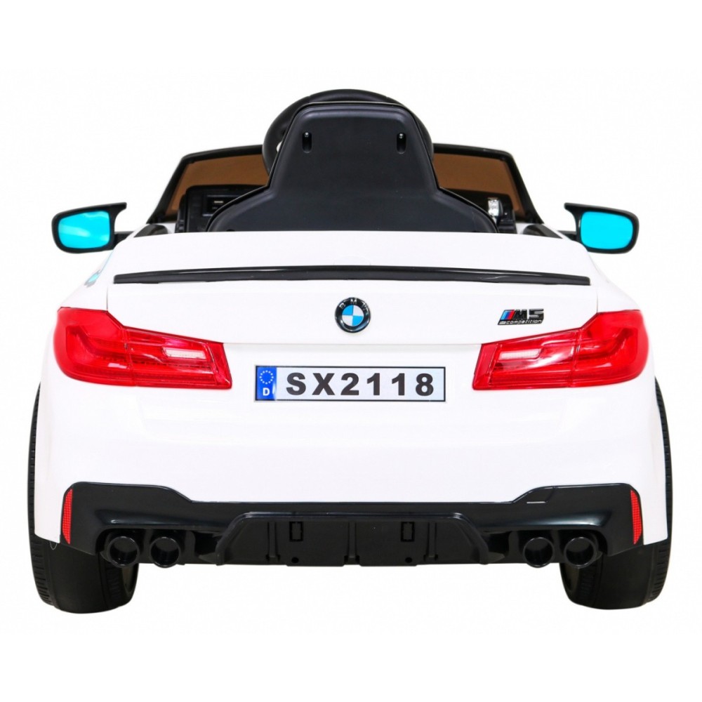 JOKO Elektrické autíčko BMW M5 24V s funkciou DRIFTU, penové kolesá, biele