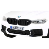 JOKO Elektrické autíčko BMW M5 24V s funkciou DRIFTU, penové kolesá, biele