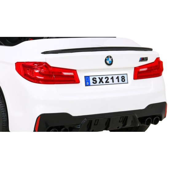 JOKO Elektrické autíčko BMW M5 24V s funkciou DRIFTU, penové kolesá, biele