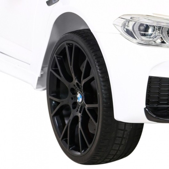 JOKO Elektrické autíčko BMW M5 24V s funkciou DRIFTU, penové kolesá, biele