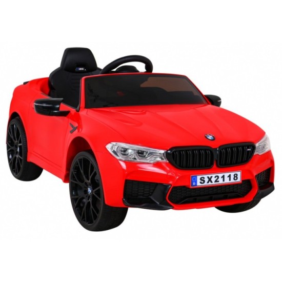 JOKO Elektrické autíčko BMW M5 24V s funkciou DRIFTU, penové kolesá, červené
