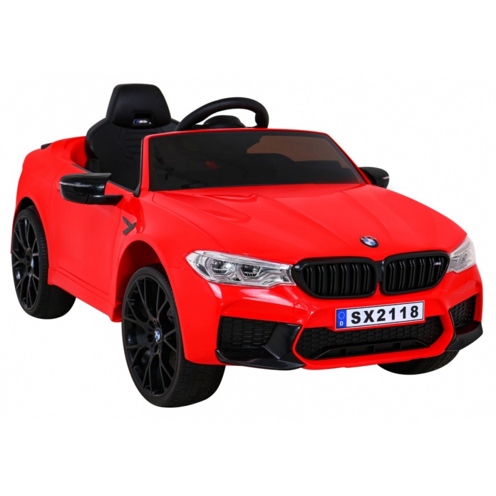 JOKO Elektrické autíčko BMW M5 24V s funkciou DRIFTU, penové kolesá, červené