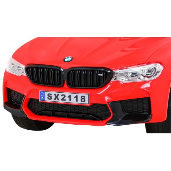 JOKO Elektrické autíčko BMW M5 24V s funkciou DRIFTU, penové kolesá, červené