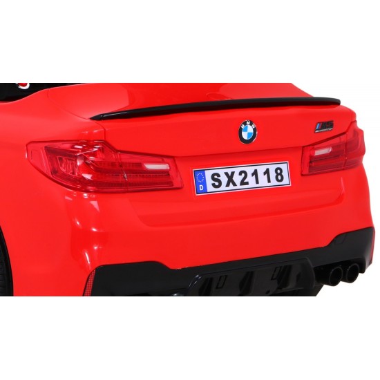 JOKO Elektrické autíčko BMW M5 24V s funkciou DRIFTU, penové kolesá, červené