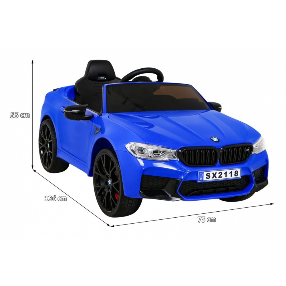 JOKO Elektrické autíčko BMW M5 24V s funkciou DRIFTU, penové kolesá, modré