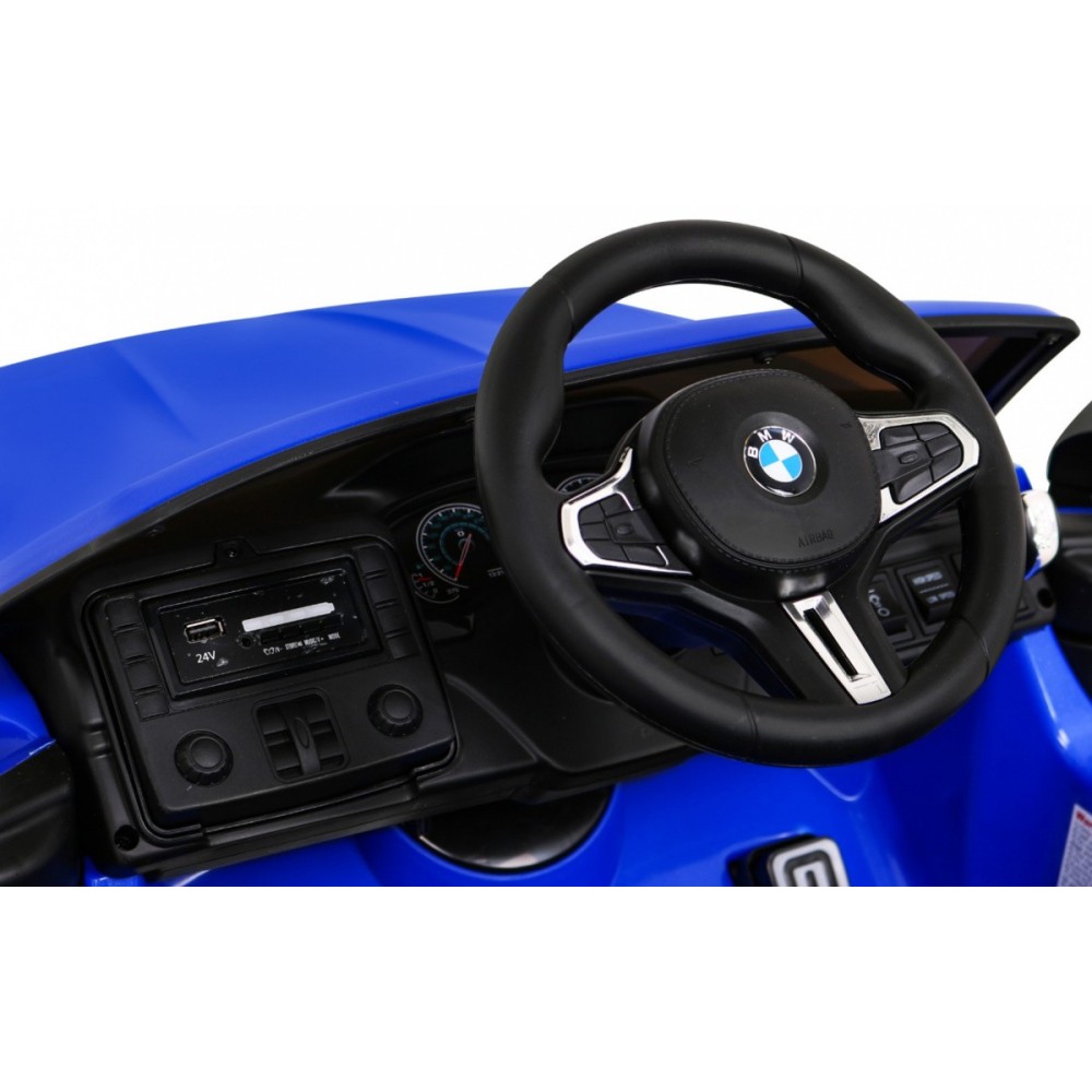 JOKO Elektrické autíčko BMW M5 24V s funkciou DRIFTU, penové kolesá, modré