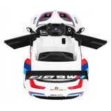 JOKO Elektrické autíčko BMW M6 GT3, penové kolesá, kožené sedadlo, USB, MP3, aktívna ventilácia biele