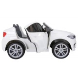 JOKO Elektrické autíčko BMW X6M XXL 2x120W, Dvojmiestne, penové kolesá, kožené sedadlo, USB, nosnosť 50kg, biele