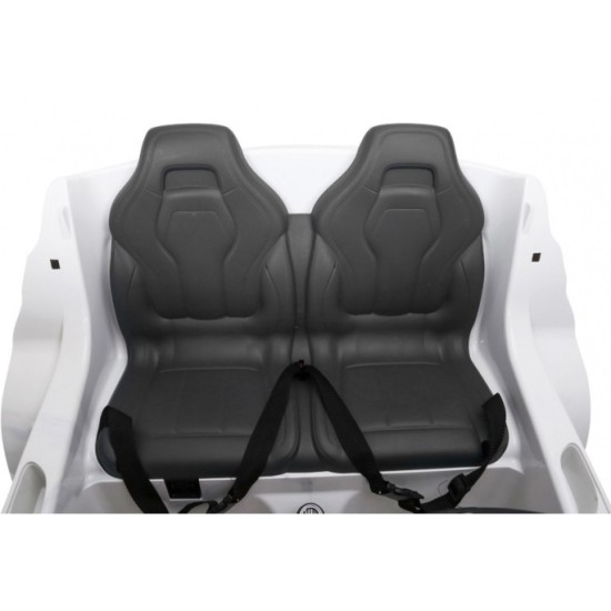 JOKO Elektrické autíčko BMW X6M XXL 2x120W, Dvojmiestne, penové kolesá, kožené sedadlo, USB, nosnosť 50kg, biele