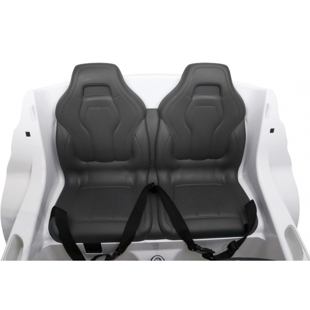JOKO Elektrické autíčko BMW X6M XXL 2x120W, Dvojmiestne, penové kolesá, kožené sedadlo, USB, nosnosť 50kg, biele