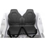 JOKO Elektrické autíčko BMW X6M XXL 2x120W, Dvojmiestne, penové kolesá, kožené sedadlo, USB, nosnosť 50kg, biele