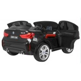 JOKO Elektrické autíčko BMW X6M XXL 2x120W, Dvojmiestne, penové kolesá, kožené sedadlo, USB, nosnosť 50kg, čierne