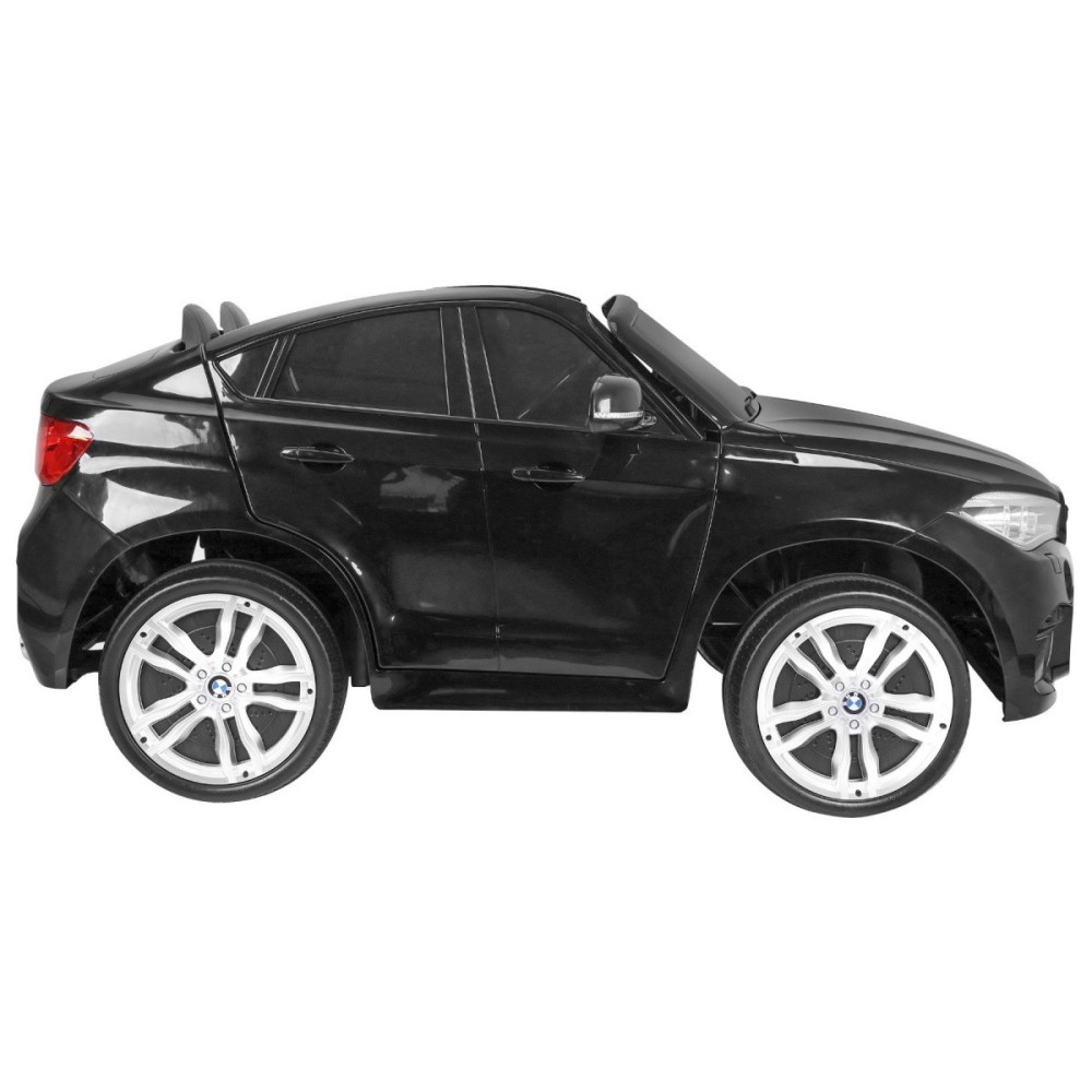 JOKO Elektrické autíčko BMW X6M XXL 2x120W, Dvojmiestne, penové kolesá, kožené sedadlo, USB, nosnosť 50kg, čierne