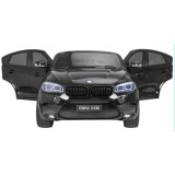 JOKO Elektrické autíčko BMW X6M XXL 2x120W, Dvojmiestne, penové kolesá, kožené sedadlo, USB, nosnosť 50kg, čierne