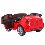 JOKO Elektrické autíčko BMW X6M XXL 2x120W, dvojmiestne, penové kolesá, kožené sedadlo, USB, červené