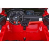 JOKO Elektrické autíčko BMW X6M XXL 2x120W, dvojmiestne, penové kolesá, kožené sedadlo, USB, červené
