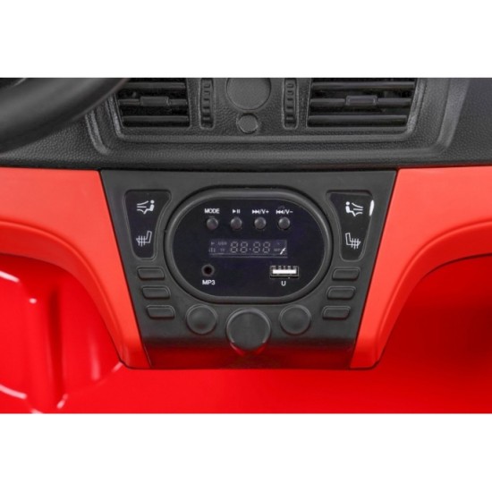 JOKO Elektrické autíčko BMW X6M XXL 2x120W, dvojmiestne, penové kolesá, kožené sedadlo, USB, červené