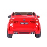 JOKO Elektrické autíčko BMW X6M XXL 2x120W, dvojmiestne, penové kolesá, kožené sedadlo, USB, červené