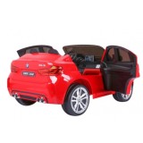 JOKO Elektrické autíčko BMW X6M XXL 2x120W, dvojmiestne, penové kolesá, kožené sedadlo, USB, červené