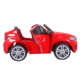 JOKO Elektrické autíčko BMW X6M XXL 2x120W, dvojmiestne, penové kolesá, kožené sedadlo, USB, červené