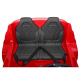 JOKO Elektrické autíčko BMW X6M XXL 2x120W, dvojmiestne, penové kolesá, kožené sedadlo, USB, červené