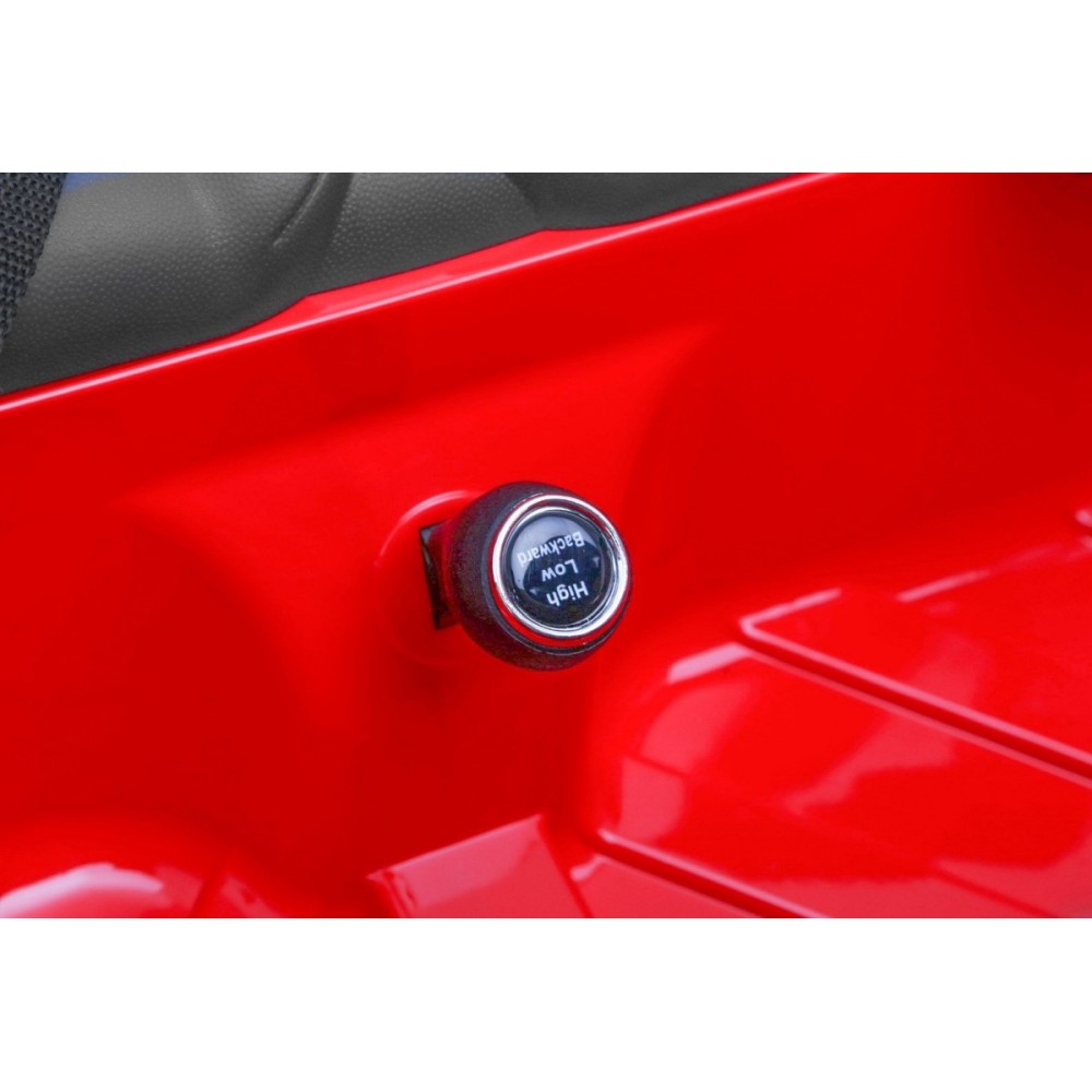 JOKO Elektrické autíčko BMW X6M XXL 2x120W, dvojmiestne, penové kolesá, kožené sedadlo, USB, červené