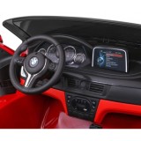 JOKO Elektrické autíčko BMW X6M XXL 2x120W, LAKOVANÉ, penové kolesá, dvojmiestne, kožené sedadlo, USB, červené