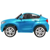 JOKO Elektrické autíčko BMW X6M XXL 2x120W, LAKOVANÉ, Dvojmiestne, penové kolesá, kožené sedadlo, USB, nosnosť 50kg, modré