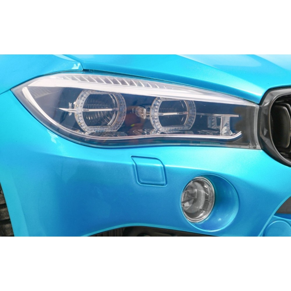 JOKO Elektrické autíčko BMW X6M XXL 2x120W, LAKOVANÉ, Dvojmiestne, penové kolesá, kožené sedadlo, USB, nosnosť 50kg, modré