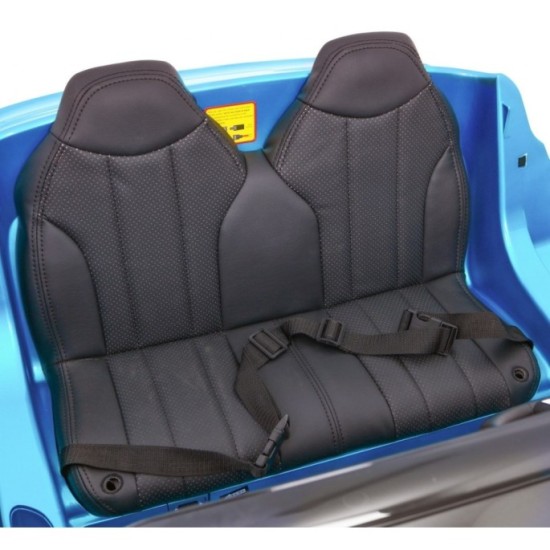 JOKO Elektrické autíčko BMW X6M XXL 2x120W, LAKOVANÉ, Dvojmiestne, penové kolesá, kožené sedadlo, USB, nosnosť 50kg, modré