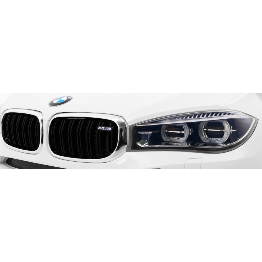 JOKO Elektrické autíčko BMW X6M, penové kolesá, kožené sedadlo, USB, biele
