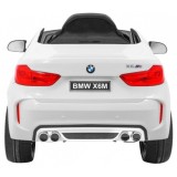 JOKO Elektrické autíčko BMW X6M, penové kolesá, kožené sedadlo, USB, biele
