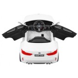 JOKO Elektrické autíčko BMW X6M, penové kolesá, kožené sedadlo, USB, biele