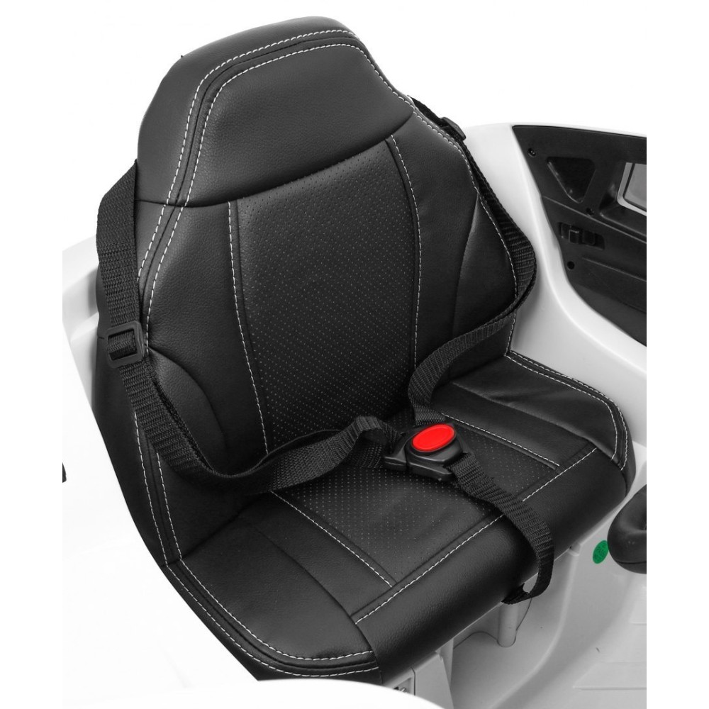 JOKO Elektrické autíčko BMW X6M, penové kolesá, kožené sedadlo, USB, biele