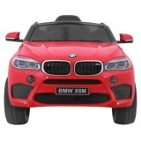 JOKO Elektrické autíčko BMW X6M, penové kolesá, kožené sedadlo, USB, červené