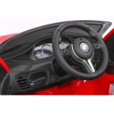 JOKO Elektrické autíčko BMW X6M, penové kolesá, kožené sedadlo, USB, červené