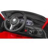 JOKO Elektrické autíčko BMW X6M, penové kolesá, kožené sedadlo, USB, červené