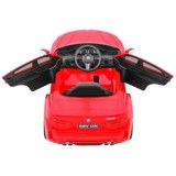 JOKO Elektrické autíčko BMW X6M, penové kolesá, kožené sedadlo, USB, červené