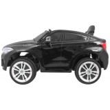 JOKO Elektrické autíčko BMW X6M, Lakované, penové kolesá, kožené sedadlo, USB, čierne