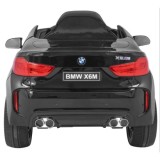 JOKO Elektrické autíčko BMW X6M, Lakované, penové kolesá, kožené sedadlo, USB, čierne