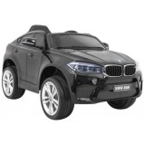 JOKO Elektrické autíčko BMW X6M, Lakované, penové kolesá, kožené sedadlo, USB, čierne