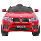 JOKO Elektrické autíčko BMW X6M, Lakované, penové kolesá, kožené sedadlo, USB, červené