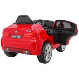 JOKO Elektrické autíčko BMW X6M, Lakované, penové kolesá, kožené sedadlo, USB, červené