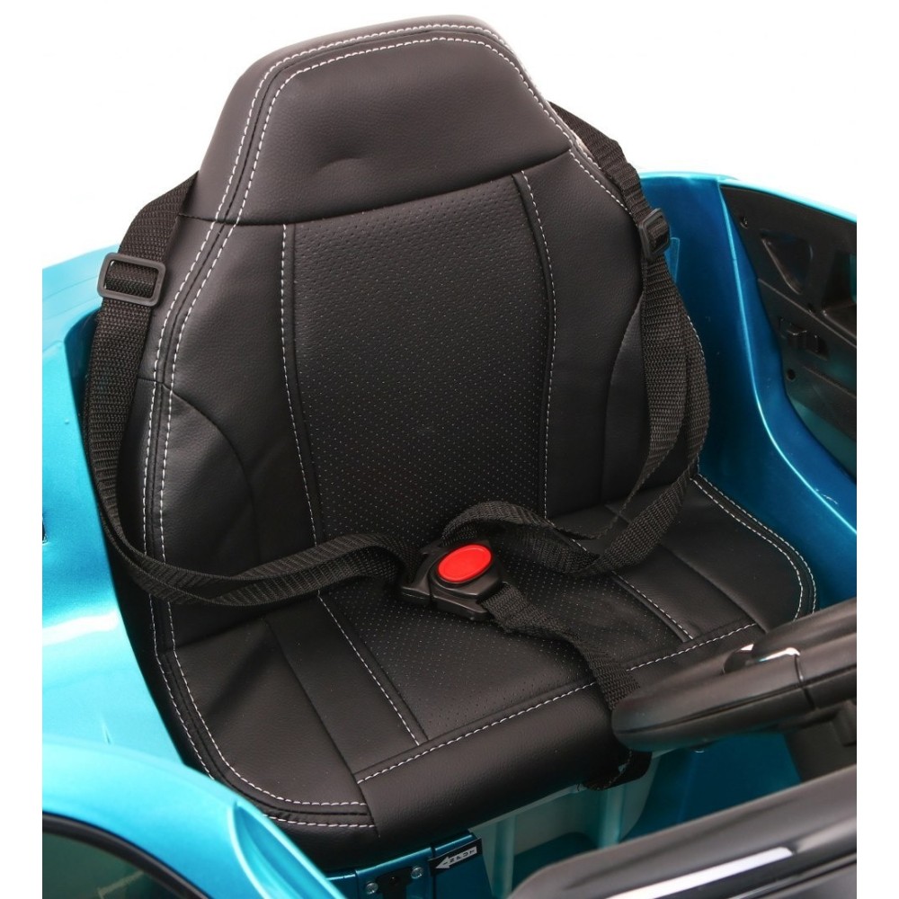 JOKO Elektrické autíčko BMW X6M, Lakované, penové kolesá, kožené sedadlo, USB, modré