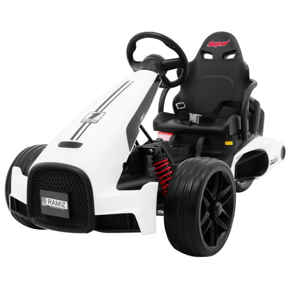 JOKO Elektrické autíčko, elektrická Motokára, 3-kolesová, Bolid XR-1, penové kolesá, biela