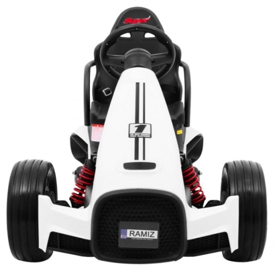 JOKO Elektrické autíčko, elektrická Motokára, 3-kolesová, Bolid XR-1, penové kolesá, biela