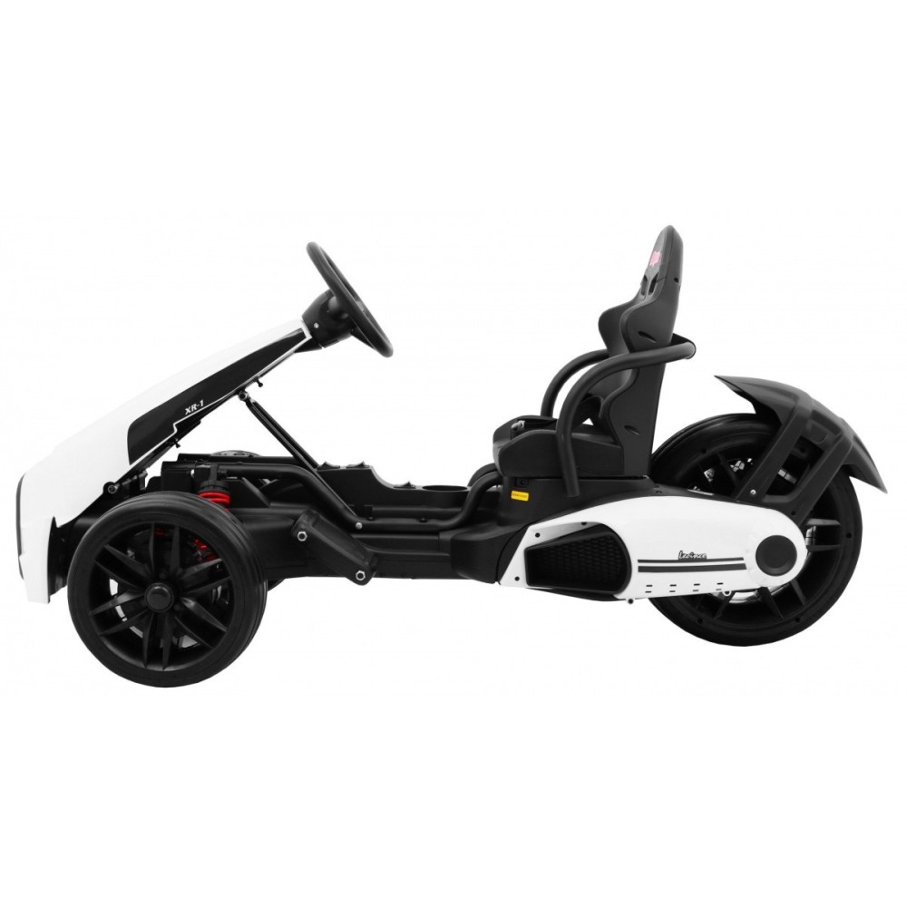JOKO Elektrické autíčko, elektrická Motokára, 3-kolesová, Bolid XR-1, penové kolesá, biela