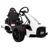 JOKO Elektrické autíčko, elektrická Motokára, 3-kolesová, Bolid XR-1, penové kolesá, biela
