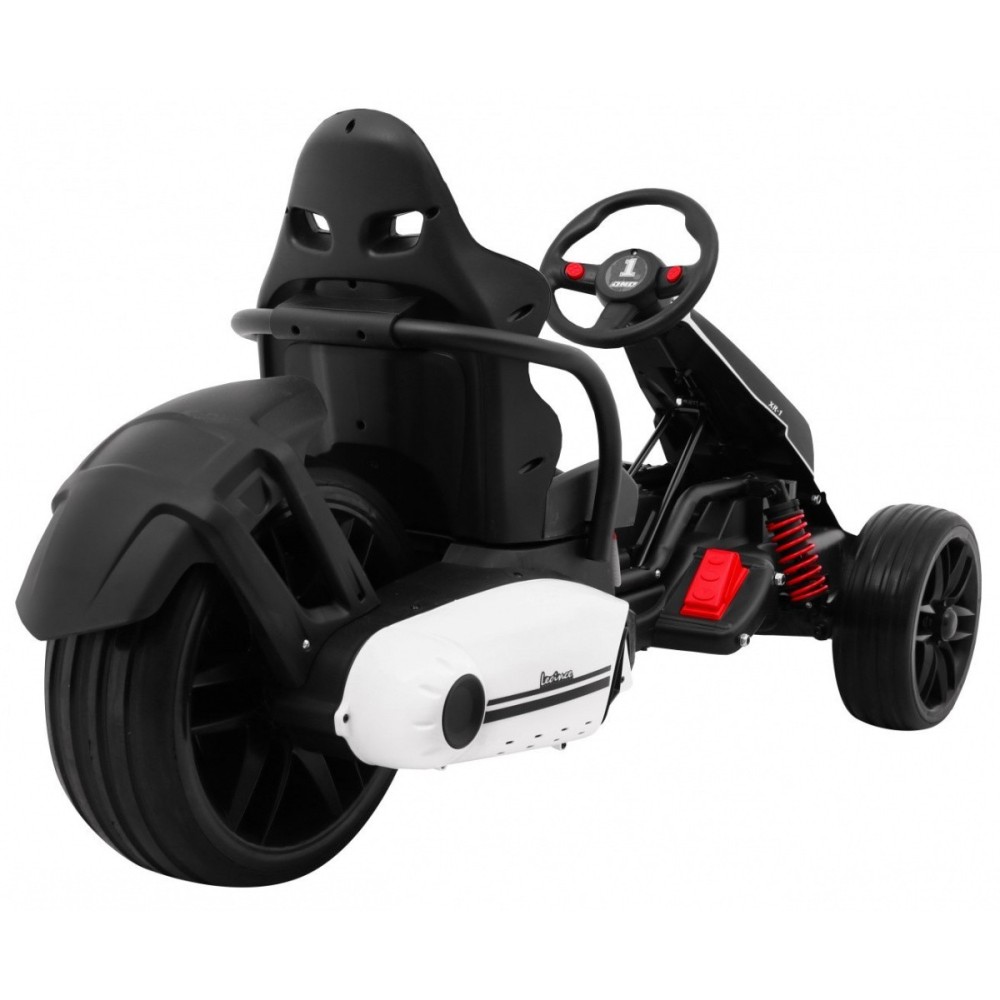 JOKO Elektrické autíčko, elektrická Motokára, 3-kolesová, Bolid XR-1, penové kolesá, biela
